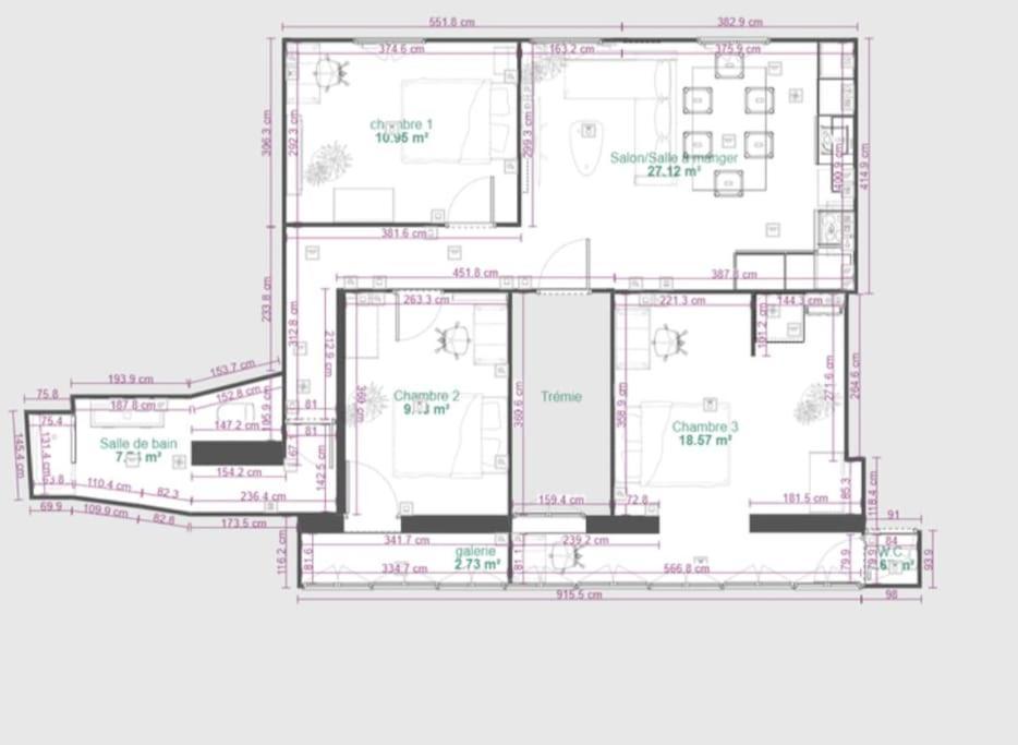 Cosy Queen - 3Ch - Hyper Centre & Parking Pau Ngoại thất bức ảnh